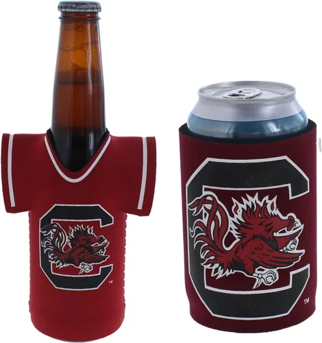 Miniatura 83 de College Team Color Logo Can & Bottle Holder Insulator Beverage Cooler Set