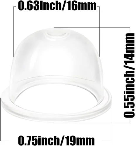 Miniatura 2 de Bombilla de cebador para motosierra desbrozadora 188-12 188-12-1 188-14 188-14-1 Homelite 01201 UP04802 Echo 12318140630 12318109560 Ryobi Poulan