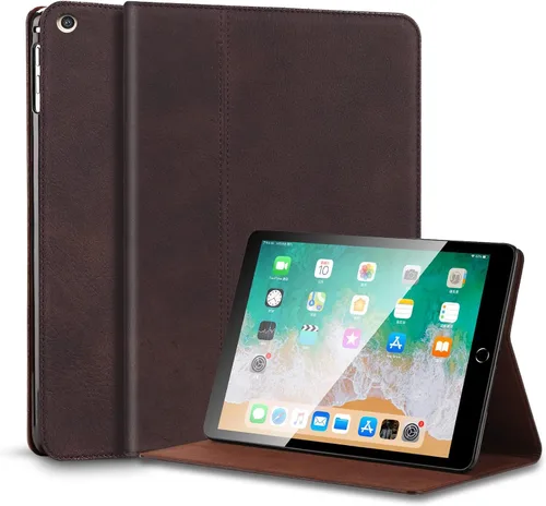 Miniatura 10 de Gexmil Funda para iPad de 9ª/8ª/7ª generación (2021/2020/2019), funda de cuero genuino de 10.2 pulgadas, funda de piel de vaca con función