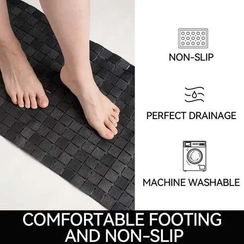 Miniatura 4 de Hargiis Tapete antideslizante para bañera, tapete de ducha antideslizante, tapete de secado rápido, tapete antideslizante para bañera, piso, baño