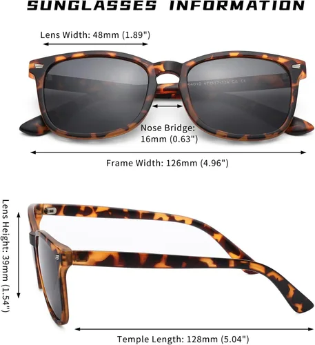 Miniatura 3 de COASION Lentes de sol polarizados para niños, protección UV 400, para niñas y niños, estilo retro clásico, para niños de 3 a 12 años