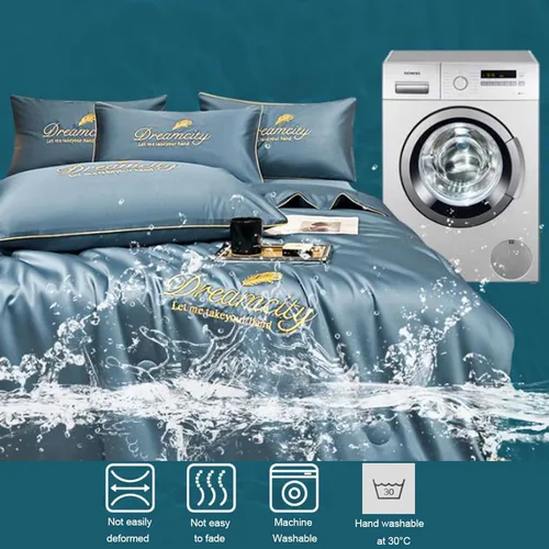 Miniatura 6 de Colcha fresca de verano Queen tamaño King – Edredón de seda de hielo simple lavable – Caliente durmiente transpirable manta de aire acondicionado
