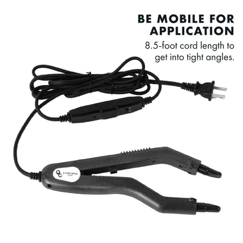 Miniatura 6 de everlong Hair - Herramienta de unión de fusión de cabello patentado de grado profesional, ergonómico, patentado, pegamento de queratina, conector