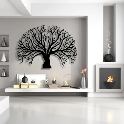 Miniatura 3 de Decoración de pared de metal, arte de pared de metal, arte de pared del árbol de la vida, decoración de pared de árbol genealógico, decoración