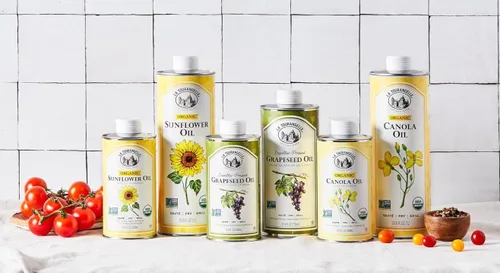 Miniatura 5 de La Tourangelle, Aceite orgánico de girasol alto oleico, aceite neutro para cocinar a fuego medio a alto y cuidado de la piel, sin OMG, libre