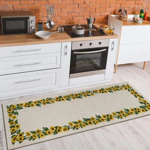 Miniatura 2 de Dalyn Rugs Kendall KE17 - Alfombra de pasillo para interiores y exteriores, color beige, de 2 pies 3 pulgadas x 7 pies 6 pulgadas, fácil de limpiar