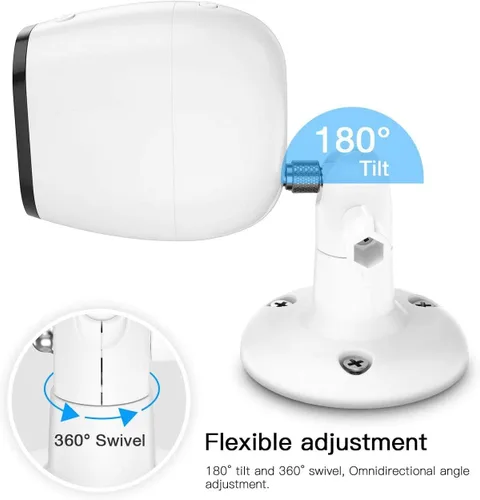 Miniatura 4 de 【Última versión】 Soporte de pared ajustable para interiores y exteriores para Arlo Essential/XL Gen 2/Pro/2/3/4/Arlo Pro 5s/Ultra/, eufyCam 2C/2C