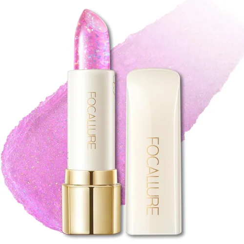 Miniatura 18 de FOCALLURE Lápiz labial brillante hidratante, acabado brillante de perlas, bálsamo labial teñido hidratante con textura cremosa, tinte labial de RD02