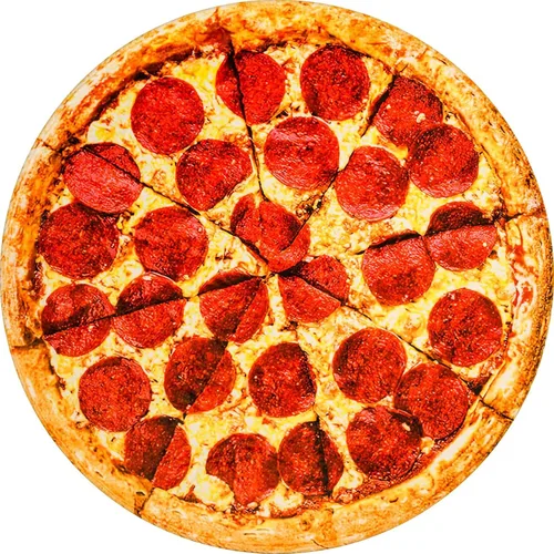 Vessia Manta con estampado de pizza, manta redonda realista y divertida de comida para adultos y niños, 300GSM, novedosa manta de pizza Pepperoni