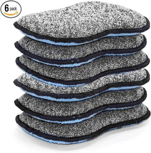 Miniatura 2 de Scrub- it - Esponjas multiusos para cocina - Esponja de microfibra antiarañazos junto con poder de fregado resistente, limpieza sin esfuerzo