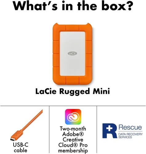 Miniatura 2 de Mini disco disco duro portátil LaCie Rugged USB 3.0