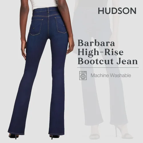 Miniatura 3 de HUDSON Jeans Barbara de talle alto Bootcut en negro