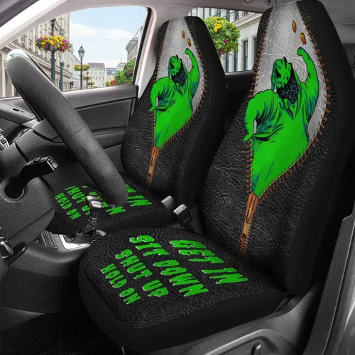 Miniatura 3 de GENANY Nightmare Skellington Ghost 2 - Fundas de asiento delantero para automóvil, camión, SUV, regalos de Navidad, funda de asiento de cubo Saco
