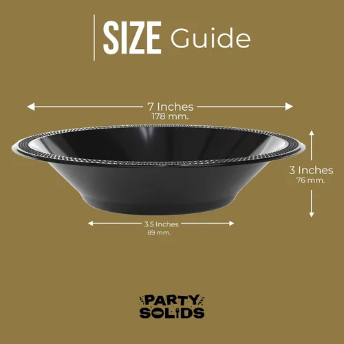 Miniatura 5 de Exquisite Party Solids - Cuencos desechables de plástico de 12 onzas para sopa de comida caliente, 100 unidades, para sopa, ensalada, cereales