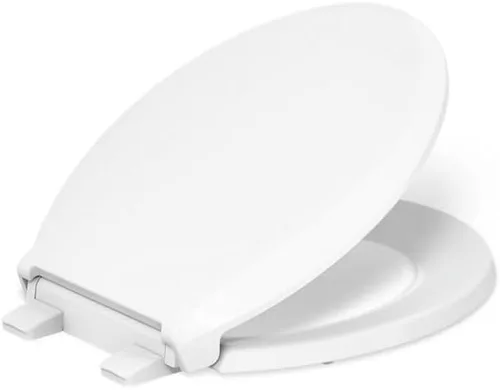 Miniatura 19 de KOHLER 4636-RL-0 Cachet ReadyLatch - Asiento de inodoro alargado con cierre lento, asiento de inodoro de cierre suave con tapa silenciosa, topes