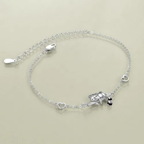 Miniatura 2 de ONEFINITY Pulsera de plata de ley 925 con pandapandallama panda rojo panda panda joyería para mujeres y niñas