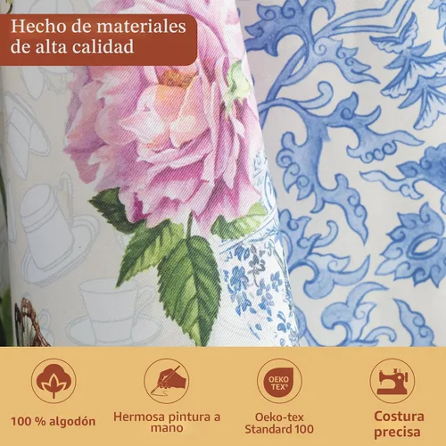 Miniatura 3 de Maison d' Hermine - Paños de cocina de 100% algodón, paños de cocina absorbentes para el hogar, cocina, comedor, cócteles y campamento, Canton, 002