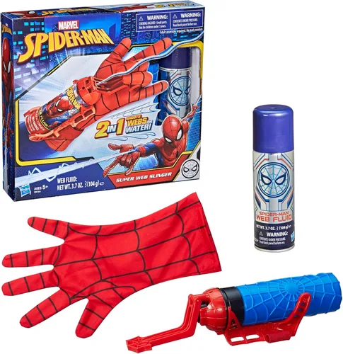 Miniatura 11 de Marvel Spider-Man Real Webs Ultimate Web Blaster, lanzador 2 en 1, juguete de juego de rol, disfraz de Spider-Man, juguetes de Spider-Man para niños