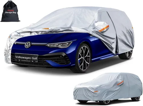Miniatura 48 de Kayme - Cubierta completa impermeable de 6 capas para automóvil, apta para todo clima, protección para exteriores contra lluvia, rayos ultravioleta