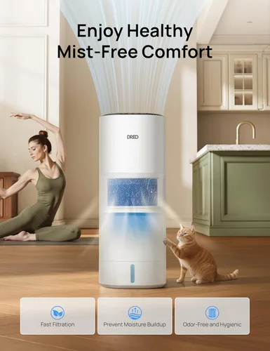 Miniatura 4 de Dreo Humidificador Evaporativo Inteligente para Habitación Grande hasta 1000 pies², 800ml/h Humidificadores de Aire de Alta Salida para Dormitorio