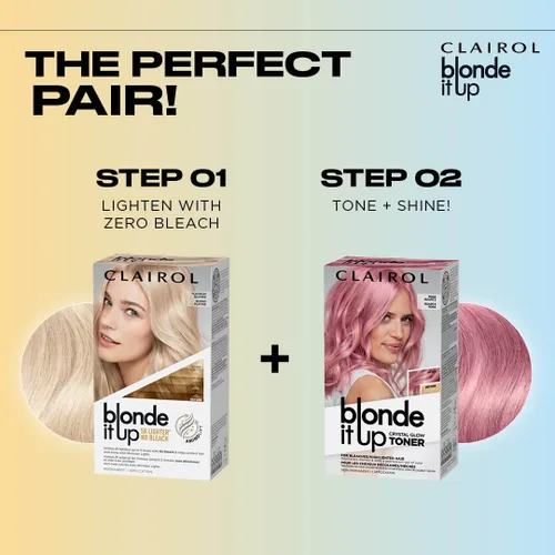 Miniatura 11 de Clairol Blonde It Up Crystal Glow Toners - Tinte semipermanente para el cabello, color perla luminoso, sin amoníaco, añade tonos nacarados a tonos