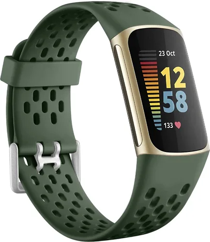 Miniatura 16 de Getino Bandas compatibles con Fitbit Charge, correas deportivas de repuesto ajustables transpirables suaves para Fitbit Charge 5/6, Negro