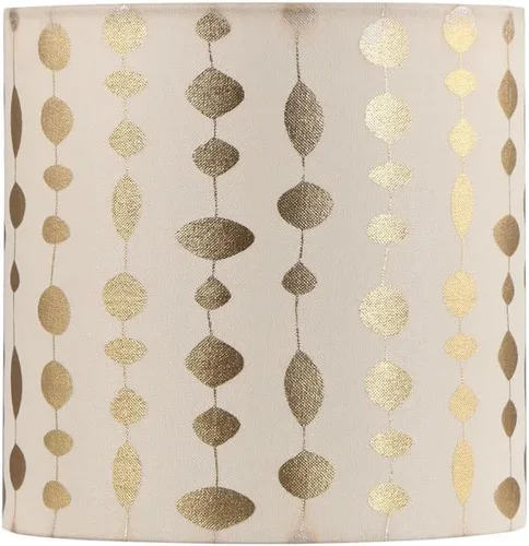 Aspen Creative 31314 Pantalla de lámpara de construcción de araña con forma de tambor de tapa dura de transición (cilindro) en color beige con