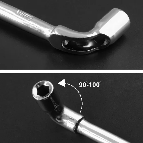Miniatura 6 de Piutouyar Llave hexagonal en forma de L métrica de 0.236 in, llave hexagonal de codo de doble cabeza para herramienta de reparación mecánica, 1
