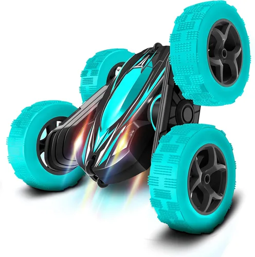 Miniatura 8 de FREE TO FLY Automóvil de control remoto para niños: coches RC de voltereta 360 2.4Ghz, coche de acrobacias giratorio de doble cara para niños de 6 a