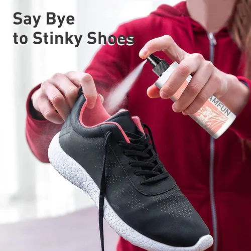 Miniatura 6 de Eliminador de olores de zapatos, desodorante en aerosol para pies de fresia y limón, desodorante natural para zapatos, pies, tenis, botas