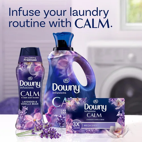 Miniatura 7 de Downy CALM, Mega Hojas para Secadora, Suavizante de Ropa, Lavanda y Vainilla, 130