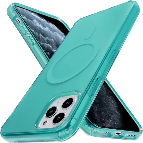 Miniatura 88 de Tigowos Magnetic Guardian - Funda diseñada para iPhone 11 Pro [probada en caídas de grado de 10 pies y compatible con MagSafe] Funda delgada Negro
