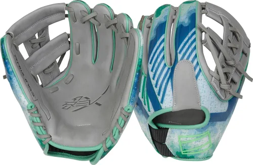 Miniatura 18 de Rawlings Guante de béisbol REV1X Negro/dorado 2 piezas de tela sólida