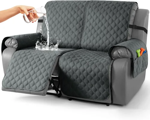 Miniatura 68 de TAOCOCO Fundas reclinables 100% impermeables, con correas para las piernas, funda de sofá reclinable reversible para silla reclinable, protector