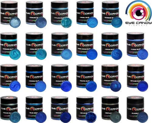 Miniatura 8 de Pigmento en polvo de mica "Angel Blue" (1.76 oz o 50 gr) multiusos para manualidades y manualidades, aditivo carpintería, epoxi, resina, bombas