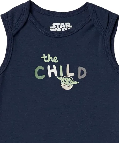 Miniatura 7 de Tienda Essentials Disney Star Wars - Body unisex sin mangas para bebés, paquete de 6