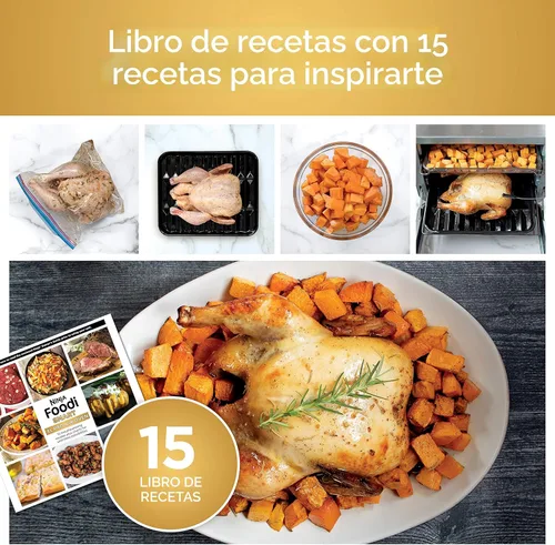 Miniatura 11 de Ninja DT251 Foodi 10 en 1 Smart XL - Horno de freír de aire, hornear, asar, tostar, asar, tostadora digital, termómetro, convección envolvente