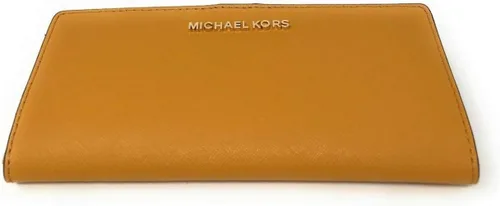 Miniatura 2 de Michael Kors - Billetera de viaje plegable, plana y delgada en cuero saffiano