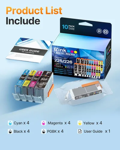 Miniatura 5 de E-Z Ink (TM) cartucho de repuesto de tinta para Canon PGI-225 CLI-226
