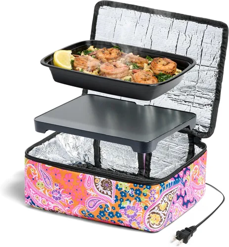 Miniatura 15 de HOTLOGIC Mini lonchera térmica - Calentador eléctrico portátil de alimentos para hombres y mujeres - Ideal para el trabajo, la oficina y la Azul