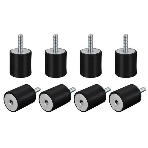 Miniatura 11 de uxcell Soportes de goma, 8 unidades M5 macho/hembra aislador de vibración, amortiguador, para motor de garaje, compresor de aire, bobinas de barco