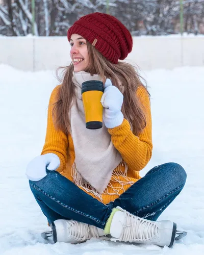 Miniatura 30 de FURTALK Gorros de invierno para mujer, con forro polar, gorro de punto holgado y cálido, gorro de esquí