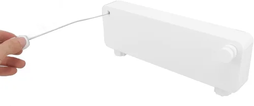 Miniatura 4 de CHICIRIS Tendedero retráctil, línea de lavandería retráctil, doble línea de ropa de acero inoxidable, línea de secado de ropa retráctil para montaje