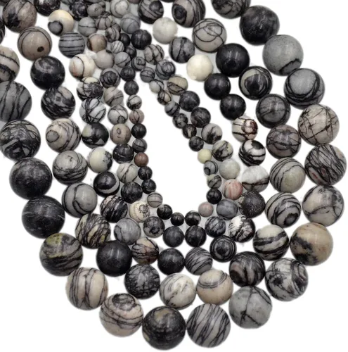 Miniatura 41 de AD Beads Cuentas redondas sueltas de piedras preciosas naturales de 15 pulgadas para pulseras, collares, aretes, manualidades, manualidades