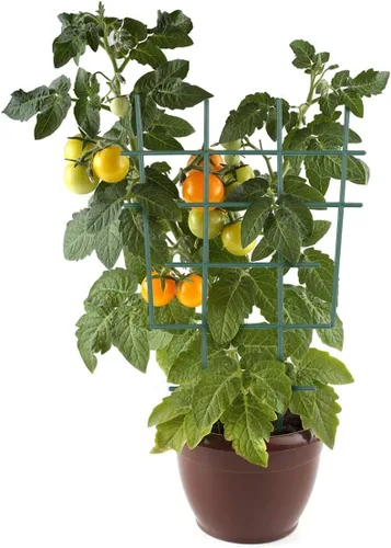 Miniatura 8 de DOITOOL Enrejado de plantas pequeñas, paquete de 5 mini soportes para plantas en macetas para enredaderas, enrejado de jardín de plástico, malla
