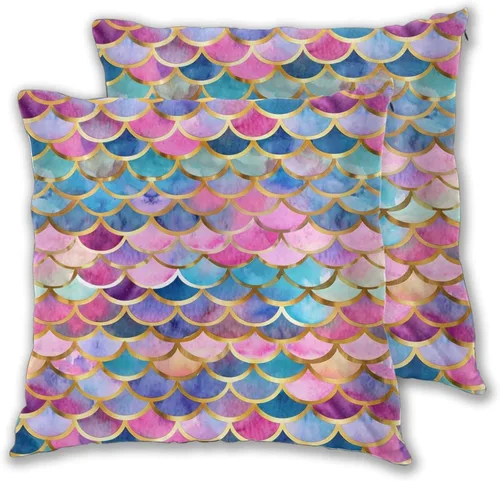 Miniatura 38 de Juego de 2 fundas de almohada cuadradas de Acción de Gracias, hojas de arce otoñales, fundas protectoras para sofá con cremallera oculta, 16 x 16