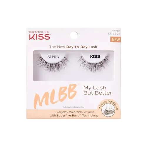 KISS My Lash But Better, Pestañas postizas, 'Todas mías', 10mm, Incluye 1 par de pestañas, fáciles de aplicar, racimos de pestañas reutilizables