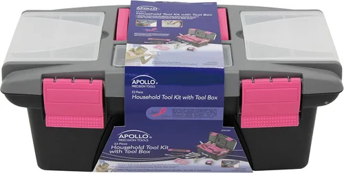 Miniatura 2 de Apollo Tools - Juego de herramientas para el hogar de 53 piezas, incluye herramientas y caja de herramientas con una selección de las herramientas