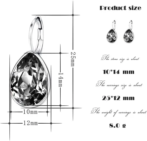 Miniatura 2 de Xuping Jewelry Fashion Huggies Crystal Earring for Women