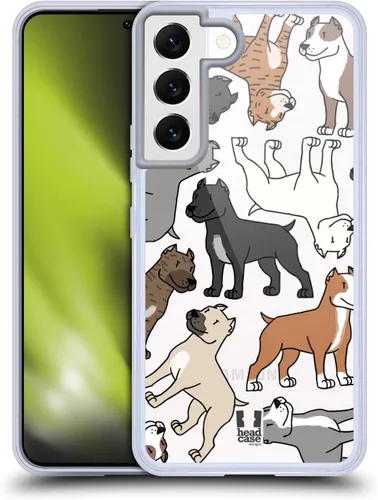 Miniatura 14 de Head Case Designs Funda de gel con 3 patrones de raza de perro de pastor australiano [protección de grado militar] compatible con Samsung Galaxy S22